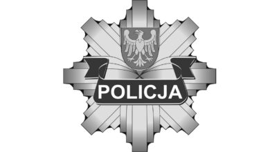 Policja śląska logotyp czarnobiały