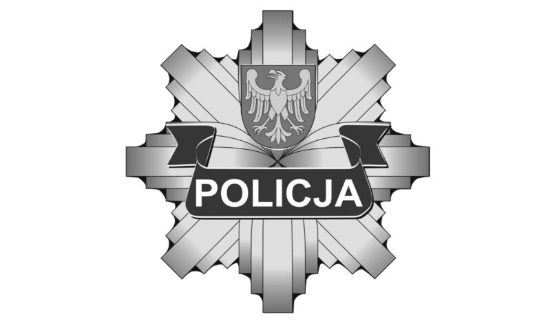 Policja śląska logotyp czarnobiały