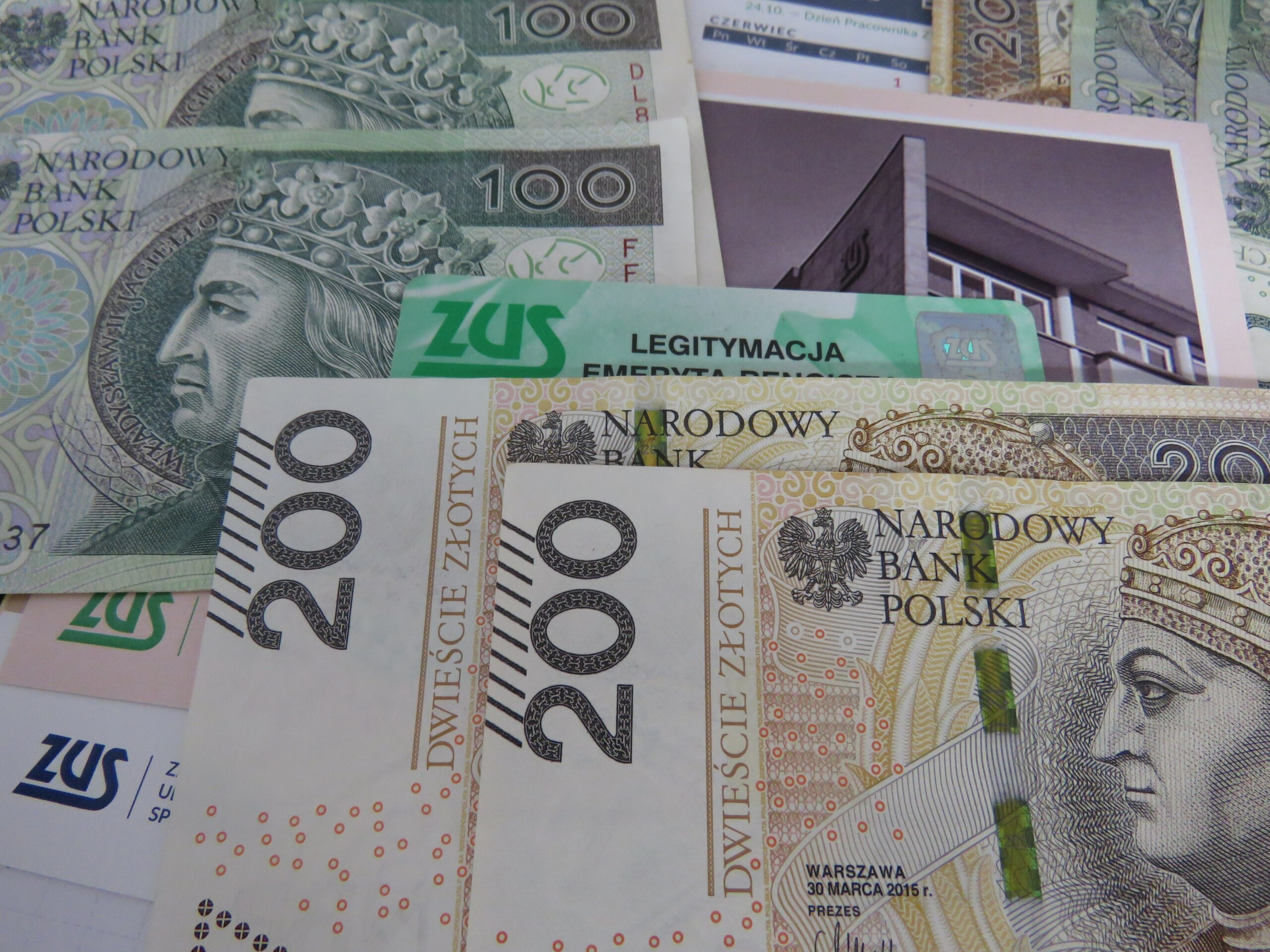 Emerytura ZUS Pieniądze
