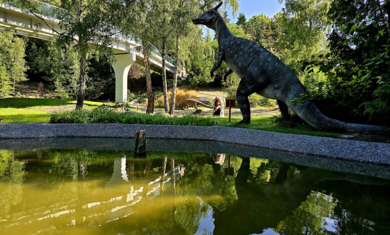 Szklana Kładka nad Kotliną Dinozaurów w Śląskim Ogrodzie Zoologicznym