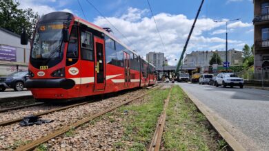 Tramwaj na lini numer 45