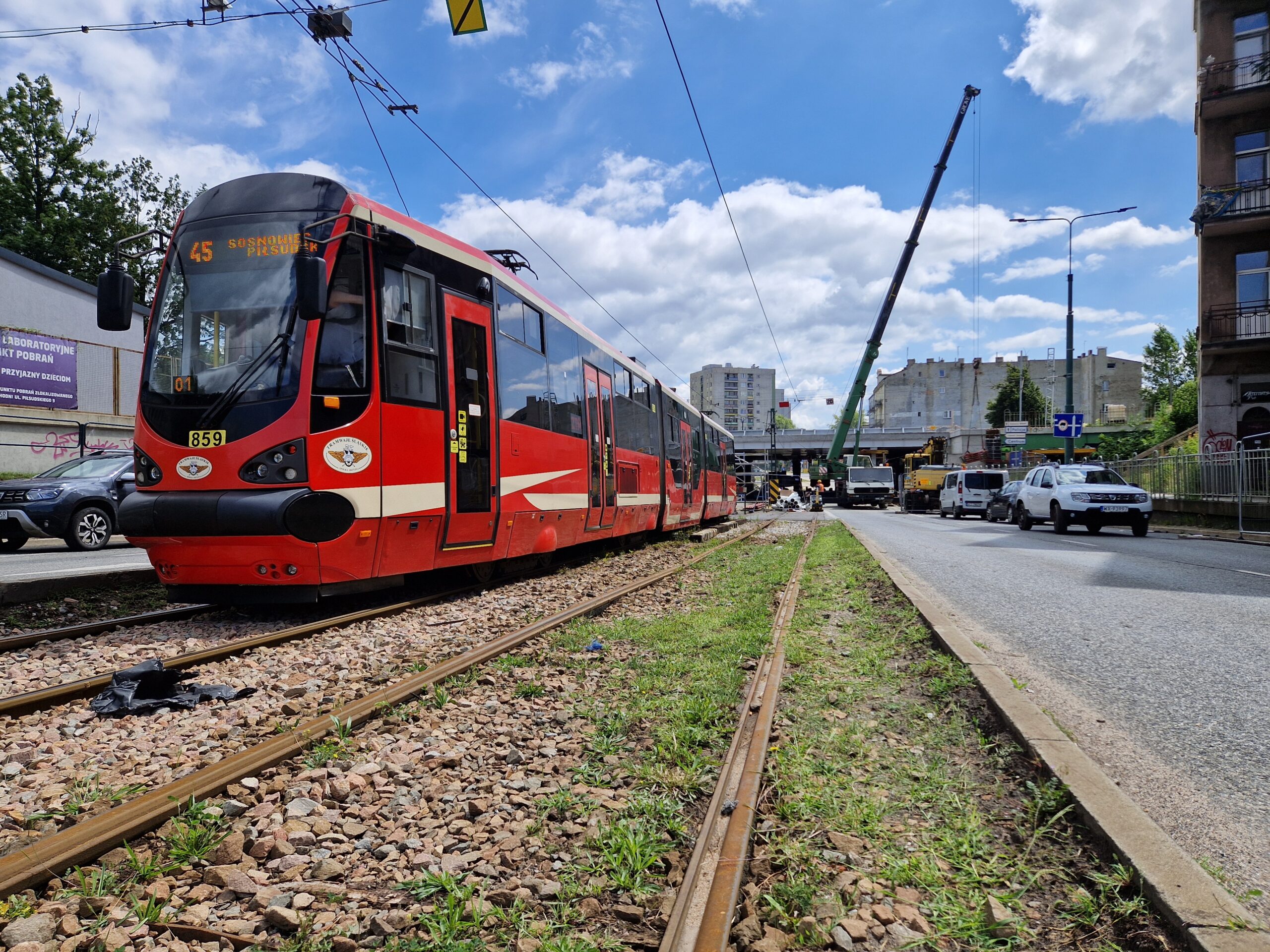 Tramwaj na lini numer 45