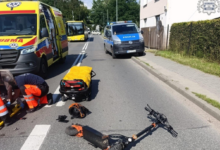 wypadek, hulajnoga elektryczna, Knurów