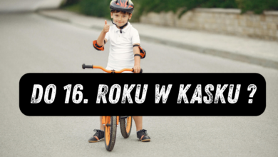 obowiązek jazdy w kasku do 16 roku życia - dziecko na rowerze