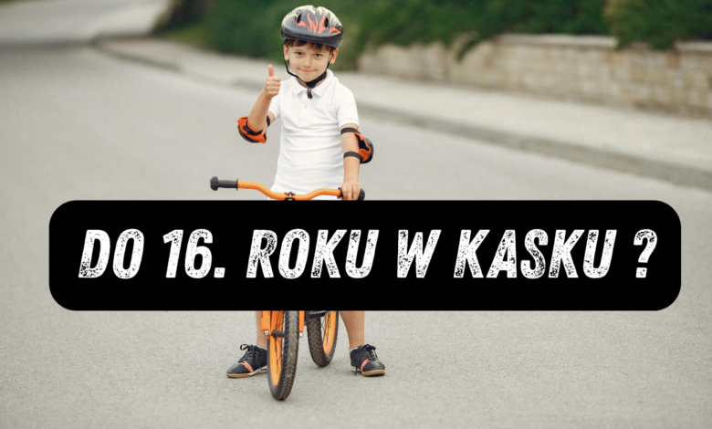 obowiązek jazdy w kasku do 16 roku życia - dziecko na rowerze