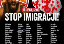 Protest imigranci katowice