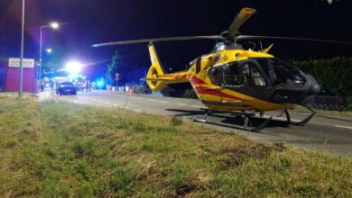 śmiertelny wypadek Czaniec śmigłowiec wylądował na drodze