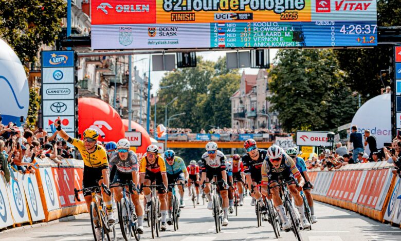 Tour de Pologne 2025 pierwszy etap finisz kolarzyy
