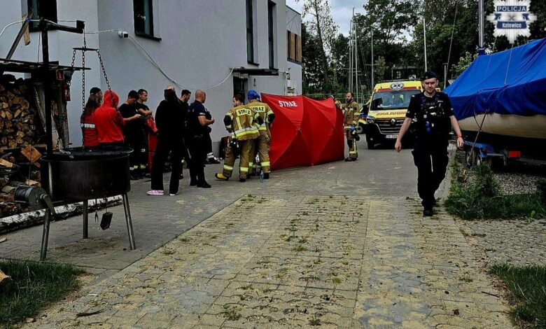 utonięcie Katowice Morawa