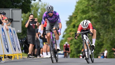 Tour de Pologne 2025 etap II Kolarze na trasie