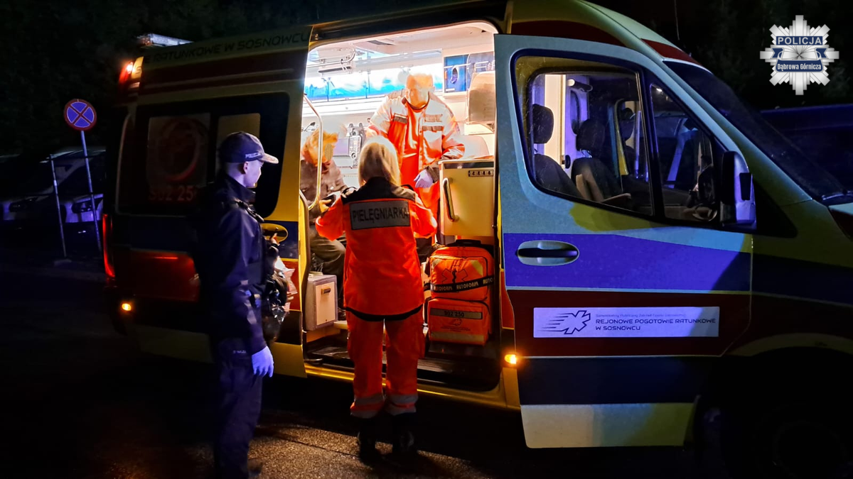 Uciekł do lasu i wpadł w bagno! Dramatyczna akcja policjantów w Zagłębiu