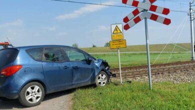 wypadek Racibórz przejazd kolejowy