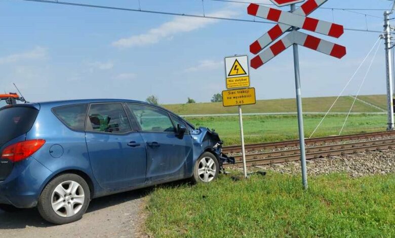 wypadek Racibórz przejazd kolejowy
