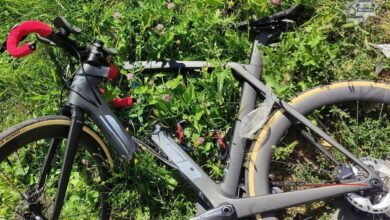 wypadek rowerzysty w Mysłowicach - zniszczony rower