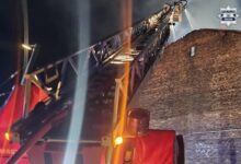 pożar w Chorzowie - wóz strażacki