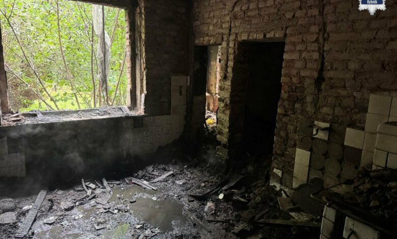 wybuch butli z gazem Rybnik - wnętrze zdewastowanego pomieszczenia