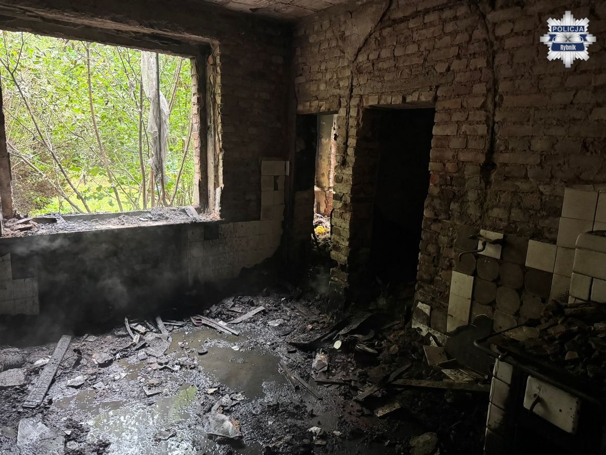 wybuch butli z gazem Rybnik - wnętrze zdewastowanego pomieszczenia
