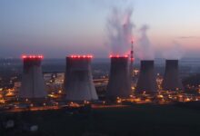 Elektrownia_Łaziska_-_wieczorem