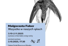 wystawa fotografii Małgorzaty Fober Rybnik - plakat na dłoniach jaskółka
