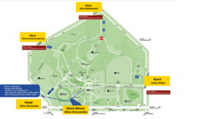 mapa parkingów Stadion Śląski_Park Śląski Mecz Poska -FInlandia 