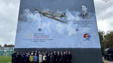 mural generała Urbanowicza Dąbrowa Górnicza