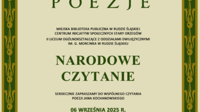 Ruda Śląska dołącza do Narodowego Czytania. W sobotę w Starym Orzegowie zabrzmią wiersze Jana Kochanowskiego – także w muzycznej odsłonie.