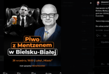 Piwo z Mentzenem Bielsk-Biała Michał Kamiński - reklama internetowa