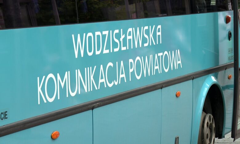 Wodzisław Śląski komunikacja powiatowa 2026 fragment autobusu