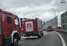 Wypadek na autostradzie A1/A4