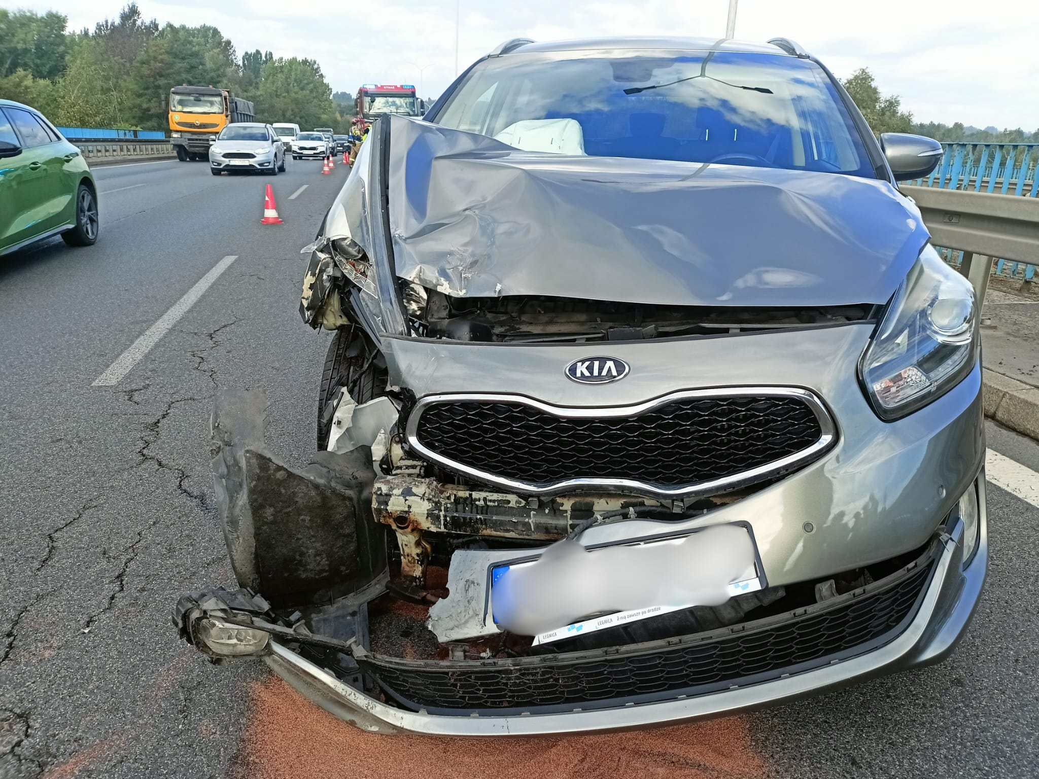 Wypadek na DTŚ w Świętochłowicach. Korek sięga aż do Rudy Śląskiej