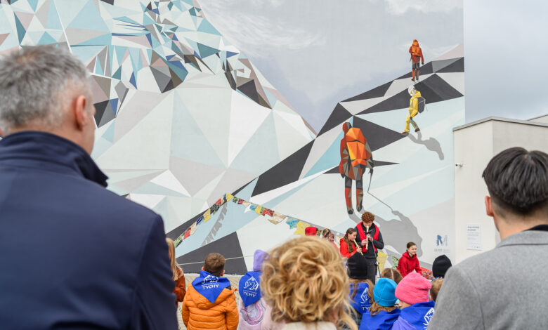 Mural Tychy na ścianie