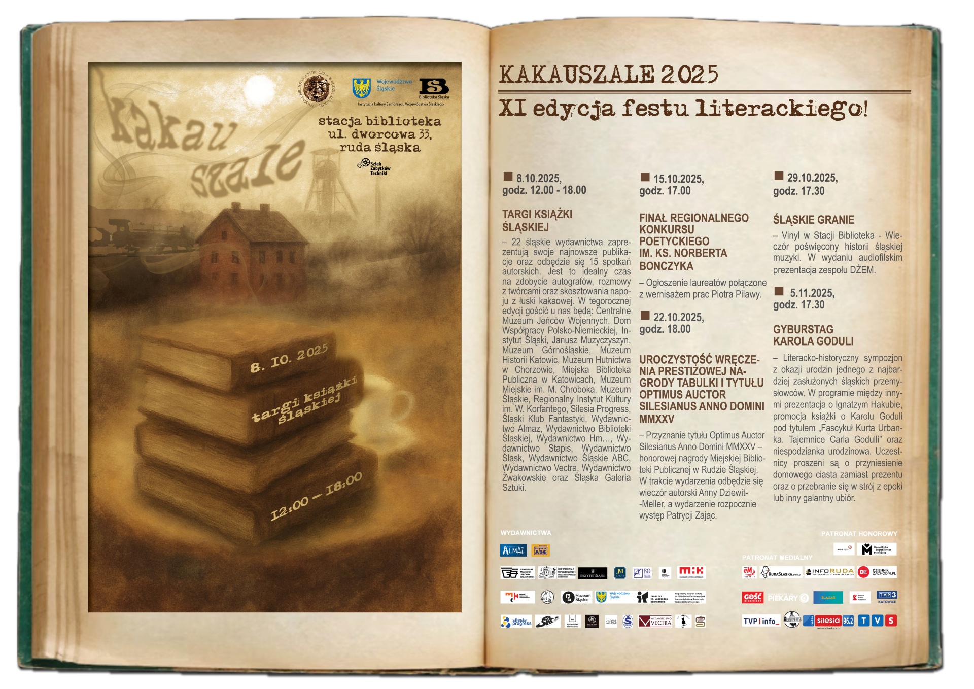 XI Fest Literacki „Kakauszale” w Rudzie Śląskiej – święto śląskiej literatury i kultury