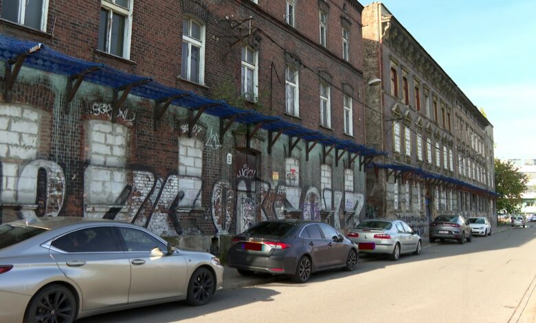 Katowice domy studenckie - kamienice