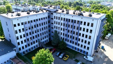 Budynek szpitala w Wodzisławiu Śląskim