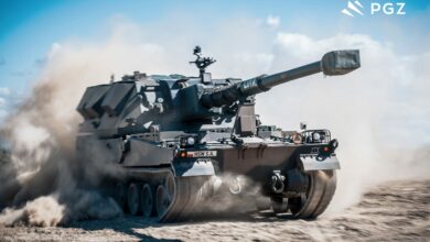 Armatohaubica na poligonie