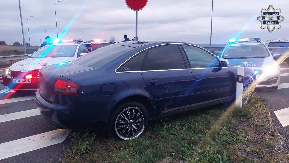 Pościg Racibórz: ucieczka Audi zakończona w Czechach