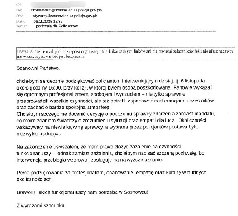 Napisał podziękowania zamiast zażalenia. „Takich żabolów nam trzeba”