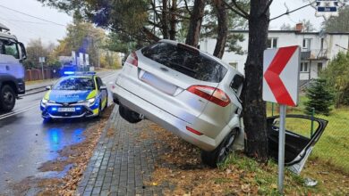 wypadek policja śląska