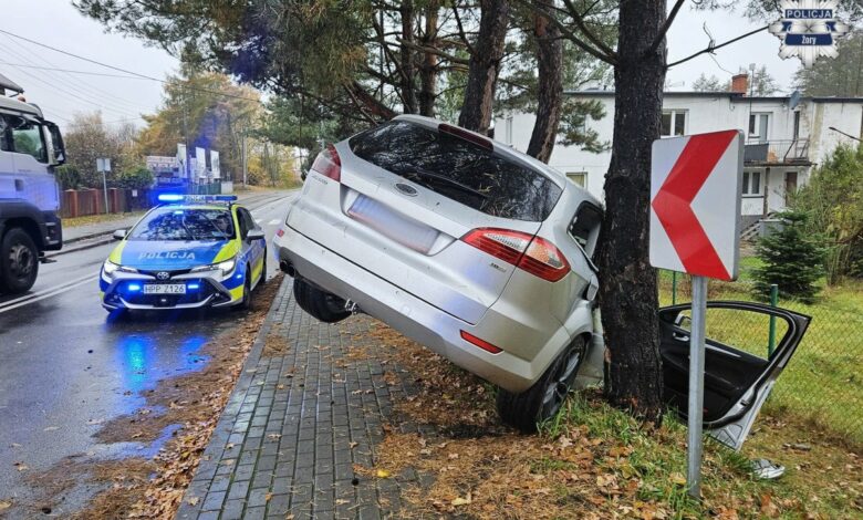 wypadek policja śląska