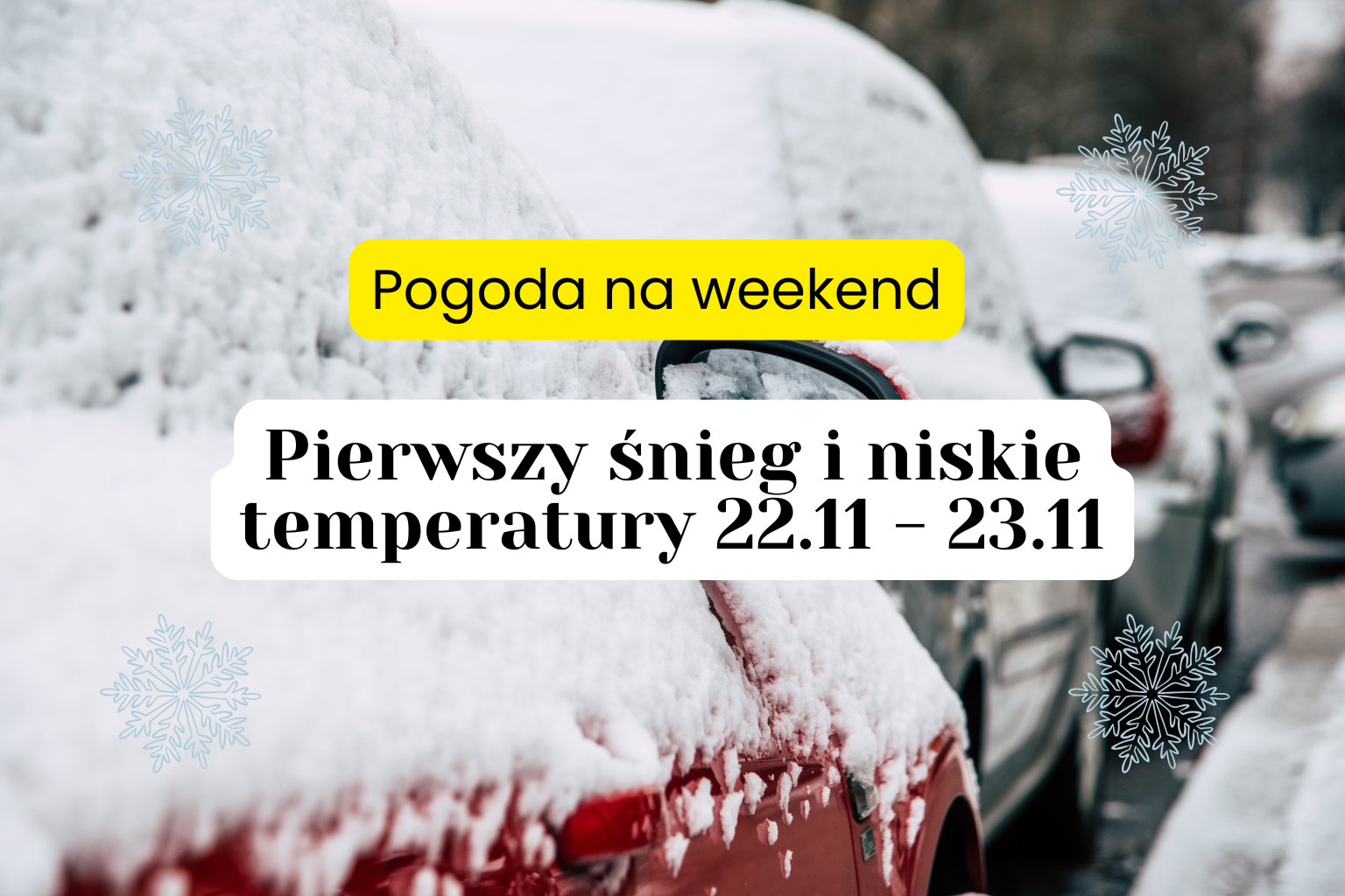 Idzie zima. Prognoza pogody na nadchodzący weekend