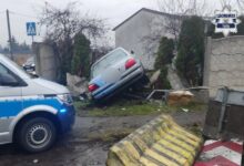 policja - pościg w tychach