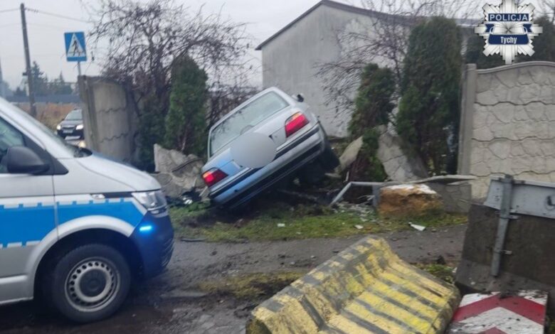 policja - pościg w tychach