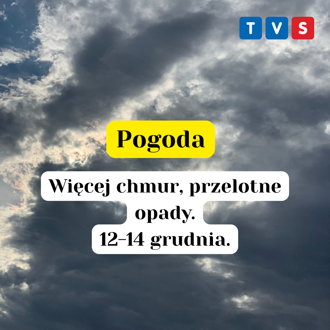 Pogoda 12–14 grudnia: więcej chmur, przelotne opady