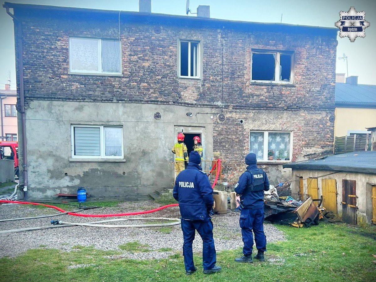 Będzin: pożar budynku, jedna osoba nie żyje, 11 ewakuowanych