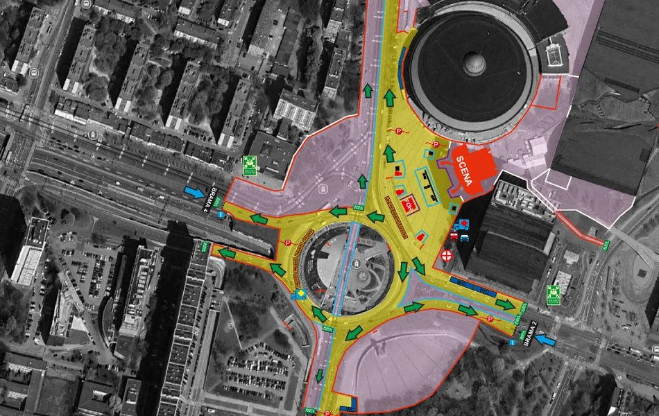 plan sylwestra spodek katowice