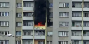Racibórz: pożar w bloku. Ewakuowano mieszkańców
