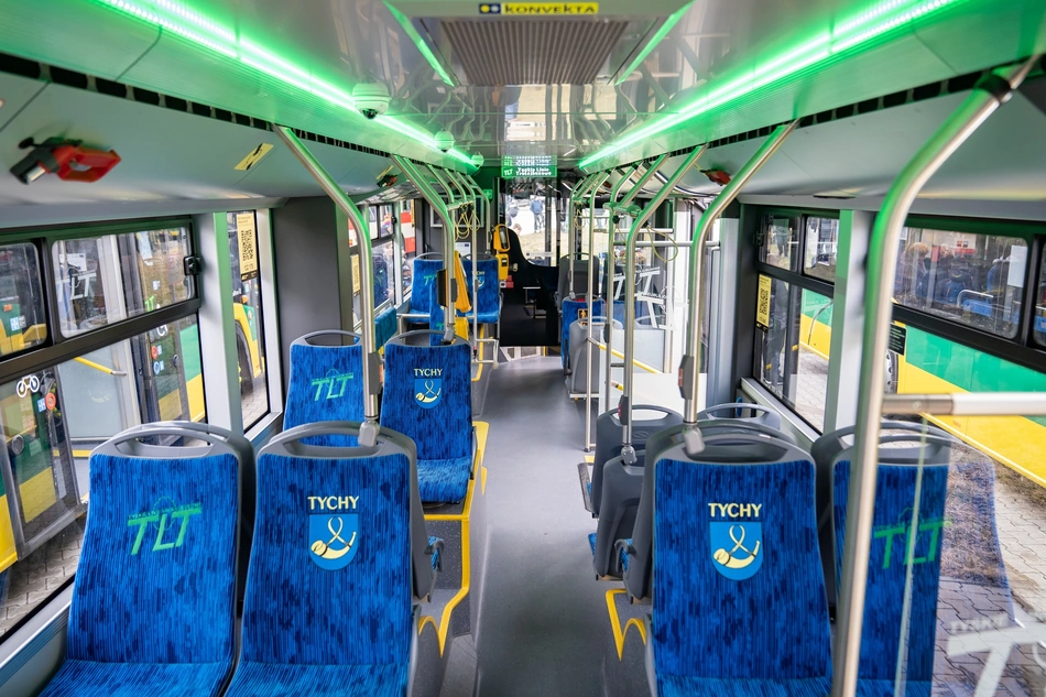 trolejbus tychy wewnątrz