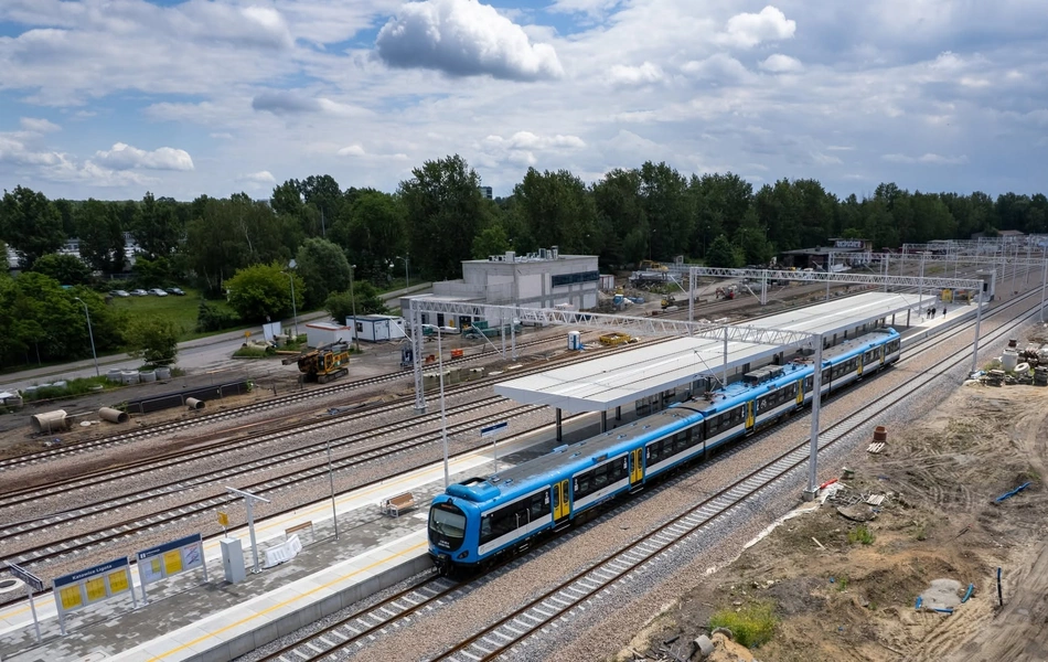 Katowice Ligota: Nowy peron i przejście podziemne już otwarte dla pasażerów