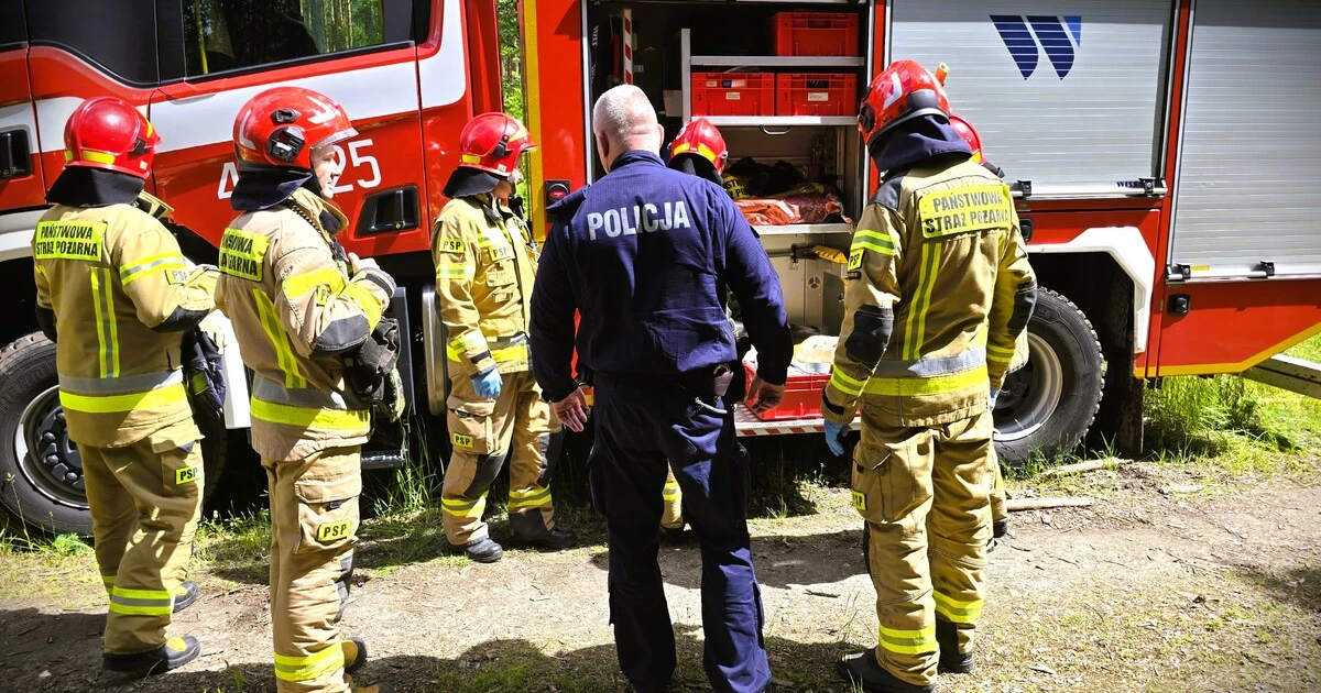 Gmina Lipie: Wielkie manewry służb w rejonie rezerwatu Szachownica