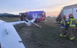 Tragiczny wypadek szybowca w Bielsku-Białej. Nie żyje 37-letnia kobieta